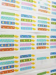 Vintage FMI Frances Meyer Stickers 10 Sheets Small Candles Multi Color 90s
