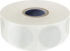 1500 PCS Crystal Clear 1-Inch Round Wafer Seal Stickers – Easy Dispensing Roll