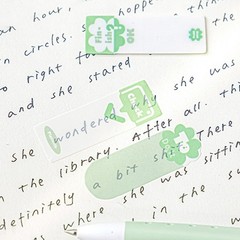 120 Sheets Writable Label Page Marker Bookmarks Clear PET Adhesive Notes Pad
