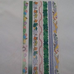 Easter Egg Spring 12″ Borders SCRAPBOOK Stickers by Tie Me To The Moon