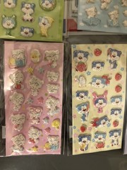 Bulk Lot 6 Morning Glory Blue Bear Babu Glitter Puffy Sticker Sheets Kawaii Htf
