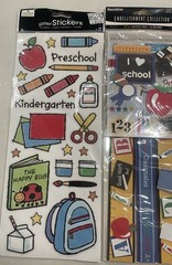 Lot Of School Themed Scrapbook Stickers Jolee’s Me & My Big Ideas Paperbilities