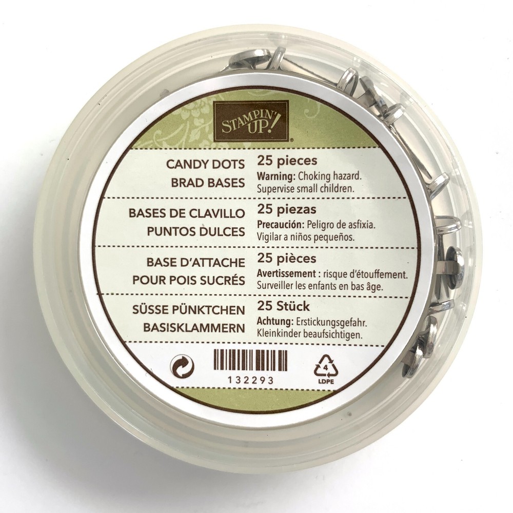 Stampin’ Up! Candy Dots Brad Bases 25 Count