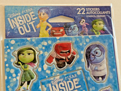 New open pkg Inside Out foam Stickers – 1 Sheet 11 Stickers – Disney Pixar Am Gr