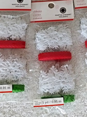 Martha Stewart Christmas Diecut Felt Ribbon White, Red and Green 4 Packs, RARE!