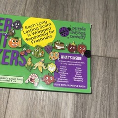 Super Scent Stickers,scratch N Sniff,purple Ladybug Novelty. New. Sealed.45sheet