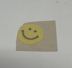 Vintage Sandylion Happy Face Sticker Yellow Round Smiley 1980s Vintage
