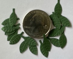 DARK GREEN BIRCH LEAF Die-cut Embellishment(20pc)Jolees •Garden•Christmas•Stems•