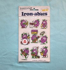 New Vintage 1984 Grape Jam 80s Scratch & Sniff Iron-ables Mark 1 Chicago ILL