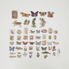 251PCS Vintage Scrapbook Supplies Pack, Scrapbooking Paper and Stickers Ephemera