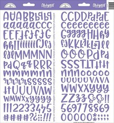 Abigail Font Cardstock Alpha Stickers 6X13 2/Pkg Lilac