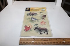 American Traditional Designs Elevations Dimensional Stickers Woodland Earthtones