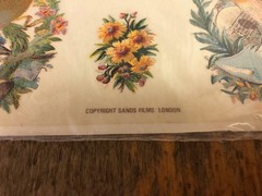 Vintage Victorian Design adhesive decals Sands Films London 4 sheets RARE!!