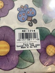 Provo Craft Stickers Purple Flowers Daisy Butterflies Sunflowers Vtg 90s Garden