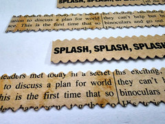 K&Company Splash Ocean Pool Cardstock Sticker 6″ Border Edges Set of 4