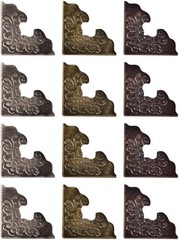 Metal Corners by Tim Holtz Idea-ology, 12 per pack, 1 Inch, Antique Finishes,