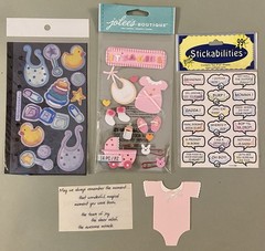 Lot of Baby Girl Stickers! Jolee’s Boutique, K & Company, Etc