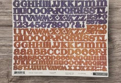 Basic Gray Alphabet & Number Stickers Fusion Letters Scrapbooking NEW