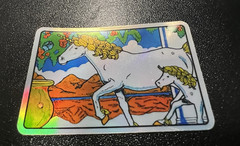 Unicorn Sticker Retro 90s Vintage Reproduction Foil Prism Baby Unicorn Decal