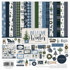 Echo Park Welcome Winter Kit 12 x 12 Element Paper/Stickers #CBWW142016
