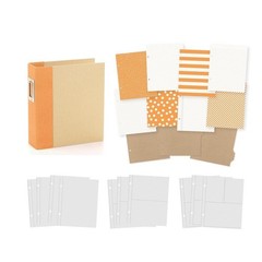 Simple Stories ~ LIMITED EDITION ORANGE ~ SN@P! Binder ~ Snap