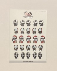 Hubman and Chubgirl The Nightmare Before Christmas Planner Sticker Set of 2 NEW