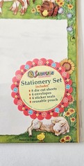 VHTF Vtg Sandylion Stationery Set NIP Farm Animals cows chickens pigs Country