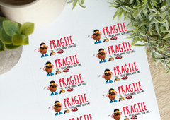 Cute Mr Potato Toy Story Fragile thank you stickers labels 100 count kawaii