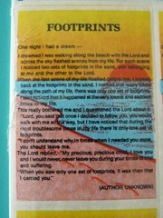 Vintage Pioneer Gifts Sticker Pack FOOTPRINTS POEM (4) Sheets Sealed
