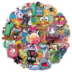 50 Pcs Goofy Monster Cool Stickers Pack, Waterproof VinylDecals