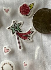 FAIRYTALE PRINCESS Vellum Sticker(13pc)Creative Touch•Castle•Dress•Going To Ball