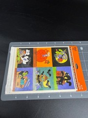 Vintage 1983 Hallmark Halloween Stickers Sealed Black Cat Ghost Bat