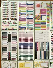 Lot Of 40 Sheets Happy Planner Complete & Incomplete! #1