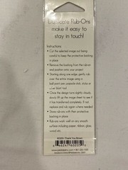 Pebbles Inc. Duplicate Rub-Ons ~ Brown ~Thank You ~ Scrapbooking Crafts