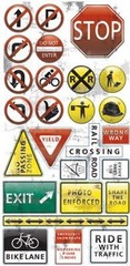 Reminisce Road Signs Stickers