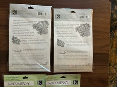 K & Company Floral 3-D Stickers Tim Coffey Borders Lot of 5 Retired NOS