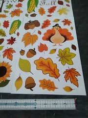 100 Stickers – Welcome Fall Thanksgiving Harvest Pumpkin Corn Leaves Acorns