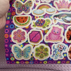 Vintage Lisa Frank Rainbow Sugar Cookie Poodle Penguin Panda Butterfly Sticker