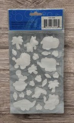 Vintage Busy Kids Camp Zoo Safari Jungle Animals Puffy Stickers NEW