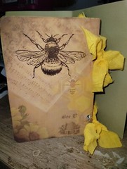 Honey Bee Junk Journal Scrapbook USA Seller