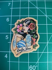 3 Retro Sailor Tattoo 2″ Stickers Navigation Ship Women Anchor Motorcycle Biker