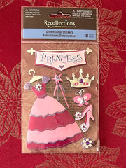 PRINCESS 3D STICKERS WITH CROWN & TITLE RECOLLECTIONS
