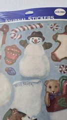 VTG Hallmark Acid Free Large Journal Stickers Christmas Lot of 4 Packages NEW