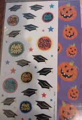 Hallmark Stickers Easter, Smiley Face,Fall, Snowman, Halloween,Valentine, St Pat