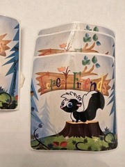 Vintage Smile Makers Forest Friends Woodland Stickers Lot of 6 2.5 x 2.5 Inches