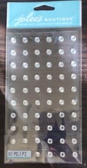 Gems Rhinestones Clear Silver Circle Bling Gem Jolee’s Stickers Crafts Scrapbook
