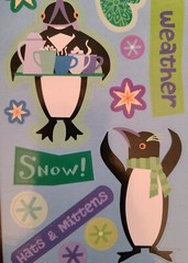 2 Books 300+ Stickers 4 Crafts, Scrapbooks/Cards Foil/Glitter/Emboss Winter #168