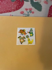 Vintage 1980s Great Seven Pearly Clown Circus Stickerss