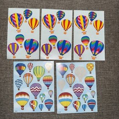 Vintage Mrs. Grossman’s Hot Air Balloons Sticker Sheet Style + AGC Sheets Read