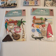 5 Scrapbook Stickers Lot Bundle Cities Travel Destinations Crafts DIY